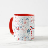 Mug Motif de symboles du Canada | (Devant gauche)