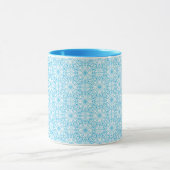Mug Motif de symétrie géométrique bleu clair (Centre)
