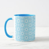 Mug Motif de symétrie géométrique bleu clair (Gauche)