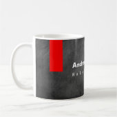 Mug Motif de tableau de bord gris rouge (Gauche)