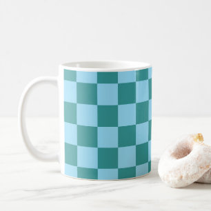 Mug Motif de tableau de bord vert et bleu