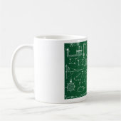 Mug Motif de tableau de physique (Gauche)