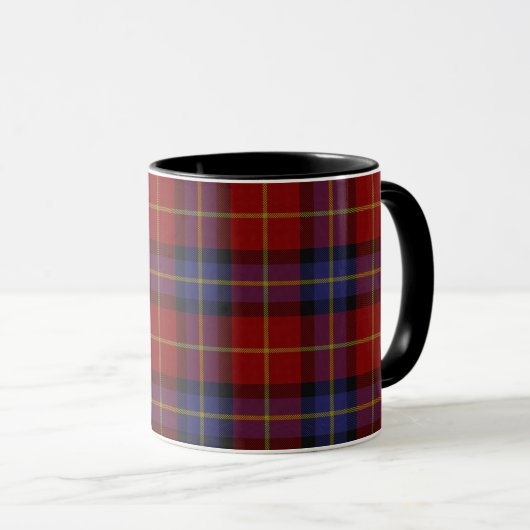 Mug Motif de tartan (Devant droit)