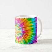 Mug motif de teinture à cravate colorée pivoter arrièr (Devant droit)