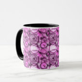 Mug Motif de teinture à tarte rose et blanche (Devant gauche)