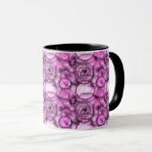 Mug Motif de teinture à tarte rose et blanche (Devant droit)