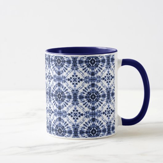 Mug Motif de teinture bleu foncé (Droite)