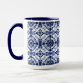 Mug Motif de teinture bleu foncé (Gauche)