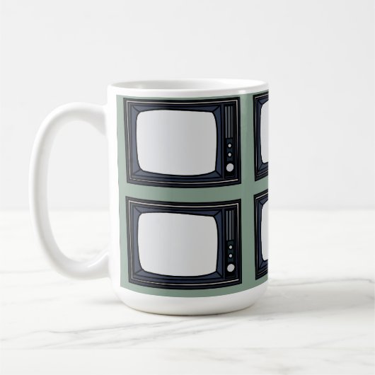 Mug Motif de télévision classique rétro (Gauche)