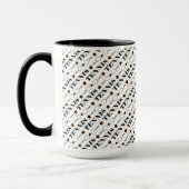 Mug Motif de tennis noir et blanc (Gauche)