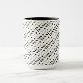 Mug Motif de tennis noir et blanc (Centre)