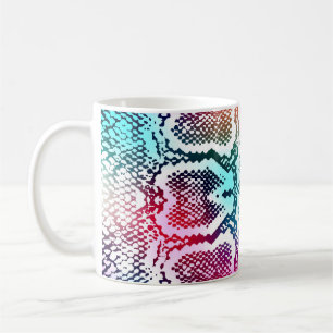 Mug Motif de texture colorée de la peau de serpent.