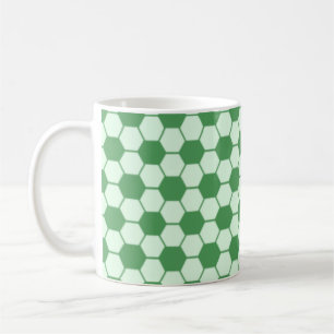 Mug Motif de texture de ballon de football - Vert