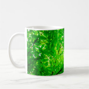 Mug Motif de texture de brindille de la feuille d'arbr