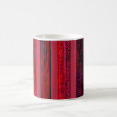 Mug Motif de texture de rainure verticale abstraite ro (Centre)