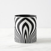 Mug Motif de texture d'impression de peau de zèbre (Centre)
