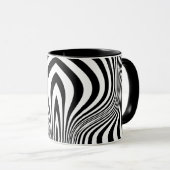 Mug Motif de texture d'impression de peau de zèbre (Devant droit)