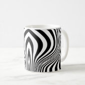 Mug Motif de texture d'impression de peau de zèbre (Devant droit)
