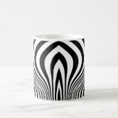 Mug Motif de texture d'impression de peau de zèbre (Centre)