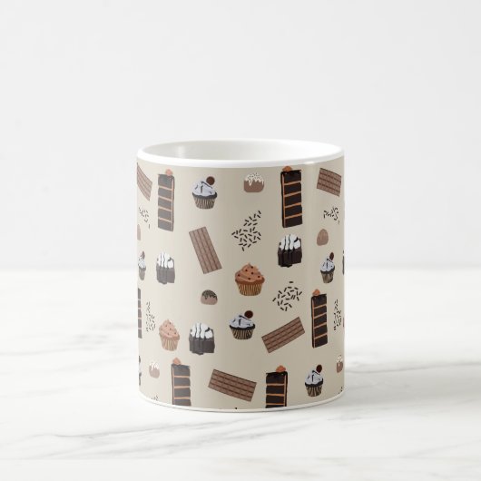Mug Motif de thème chocolat (Centre)