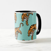 Mug Motif de tigre d'Asie (Devant droit)