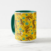 Mug Motif de tigre d'or asiatique (Devant gauche)