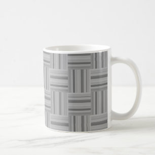Mug Motif de tissage rayures grises