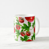 Mug Motif de tomate avec feuilles (Devant droit)