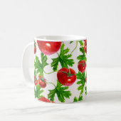 Mug Motif de tomate avec feuilles (Devant gauche)