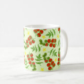 Mug Motif de tomate sans joint. Impression végétale. V (Devant droit)