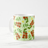 Mug Motif de tomate sans joint. Impression végétale. V (Devant gauche)