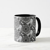 Mug Motif de tortue de style (Devant droit)