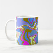 Mug Motif de tourbillon multicolore abstrait (Gauche)