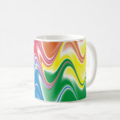 Mug Motif de tourbillon ondulé coloré (Devant droit)