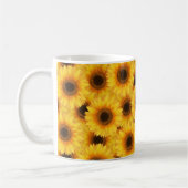 Mug Motif de tournesol, beautés jaunes, (Gauche)
