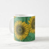 Mug Motif de tournesol jaune (Devant gauche)