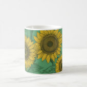 Mug Motif de tournesol jaune (Centre)