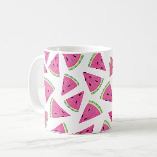 Mug Motif de tranche de pastèque (Devant gauche)