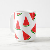 Mug Motif de tranche de pastèque sucrée (Devant gauche)