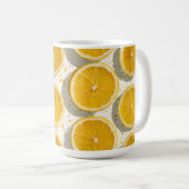 Mug Motif de tranche d'orange baignée de soleil (Devant droit)