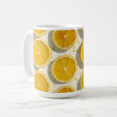 Mug Motif de tranche d'orange baignée de soleil (Devant gauche)