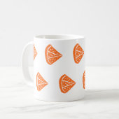 Mug Motif de tranche orange (Devant gauche)