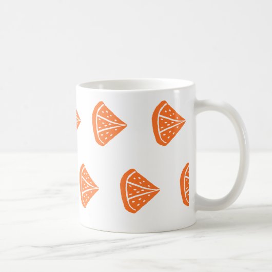 Mug Motif de tranche orange (Droite)