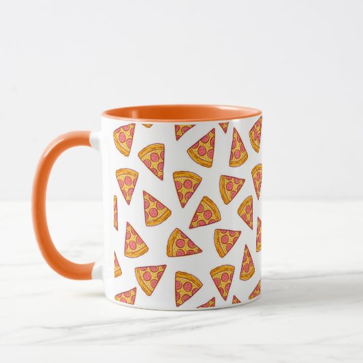 Mug Motif de tranche Pizza Fun (Gauche)