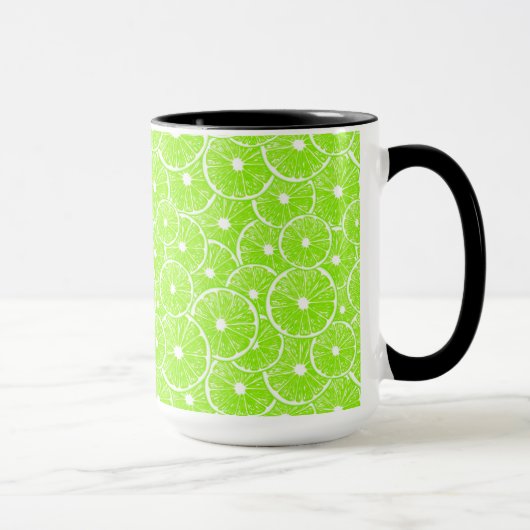 Mug Motif de tranches de chaux (Droite)