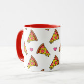 Mug Motif de tranches de pizza appétissantes (Devant gauche)