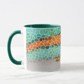 Mug Motif de triangle coloré unique & Citations (Gauche)