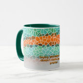 Mug Motif de triangle coloré unique & Citations (Devant gauche)