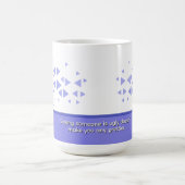 Mug Motif de triangle coloré unique & citations (Centre)