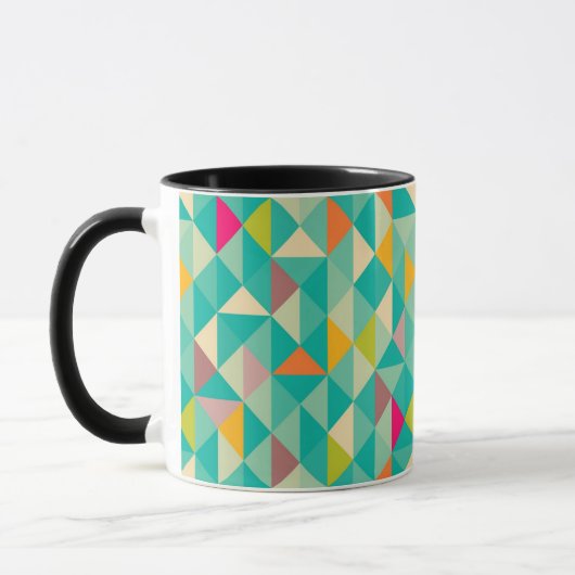 Mug Motif de triangles (Gauche)